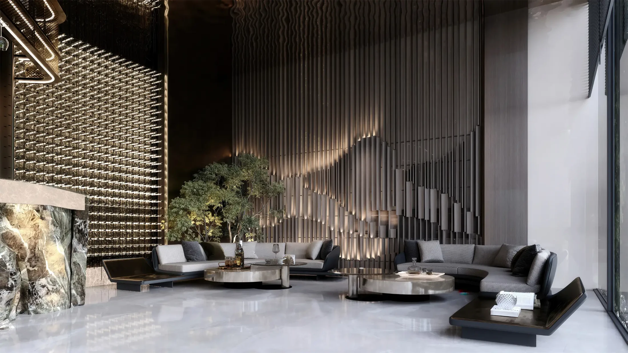 Agua Residences — vista interna — a Dubai Islands