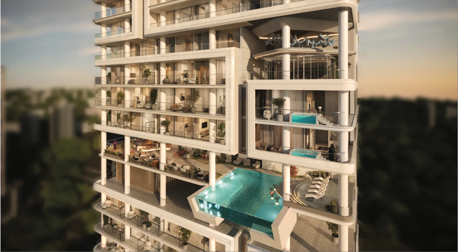 Allura Residences — iç görünüm — Jumeirah Village Circle bölgesinde