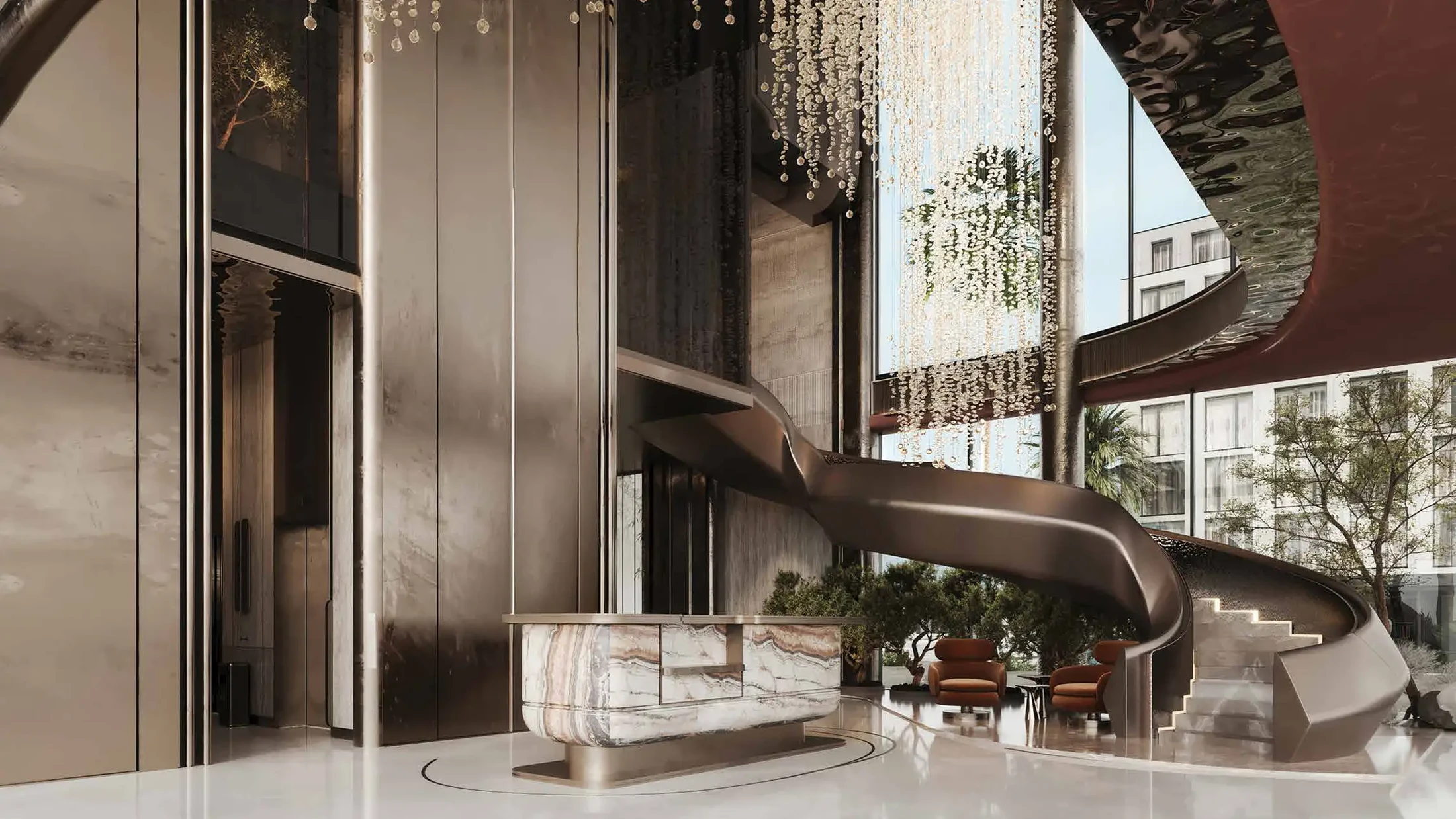 Arya Residences — official architecture, interior or resident amenity view