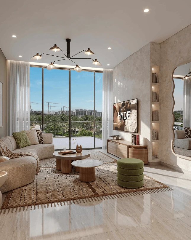 Vue officielle de hyde residences dubai hills