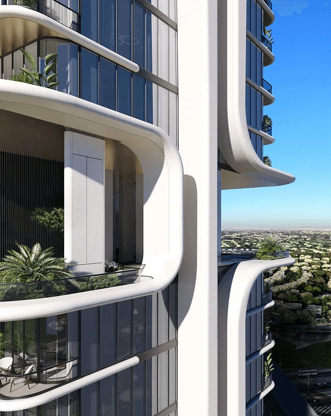 Vue officielle de movenpick residences dubai motor city