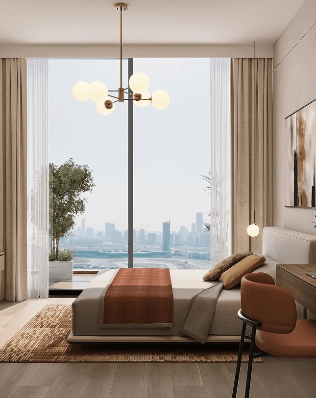 Vue officielle de movenpick residences dubai motor city
