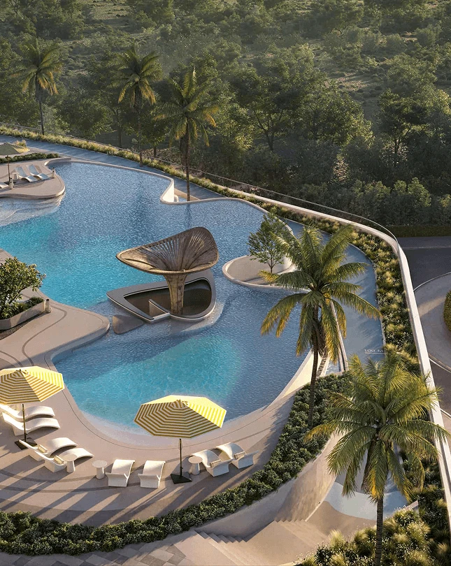 Vue officielle de movenpick residences dubai motor city
