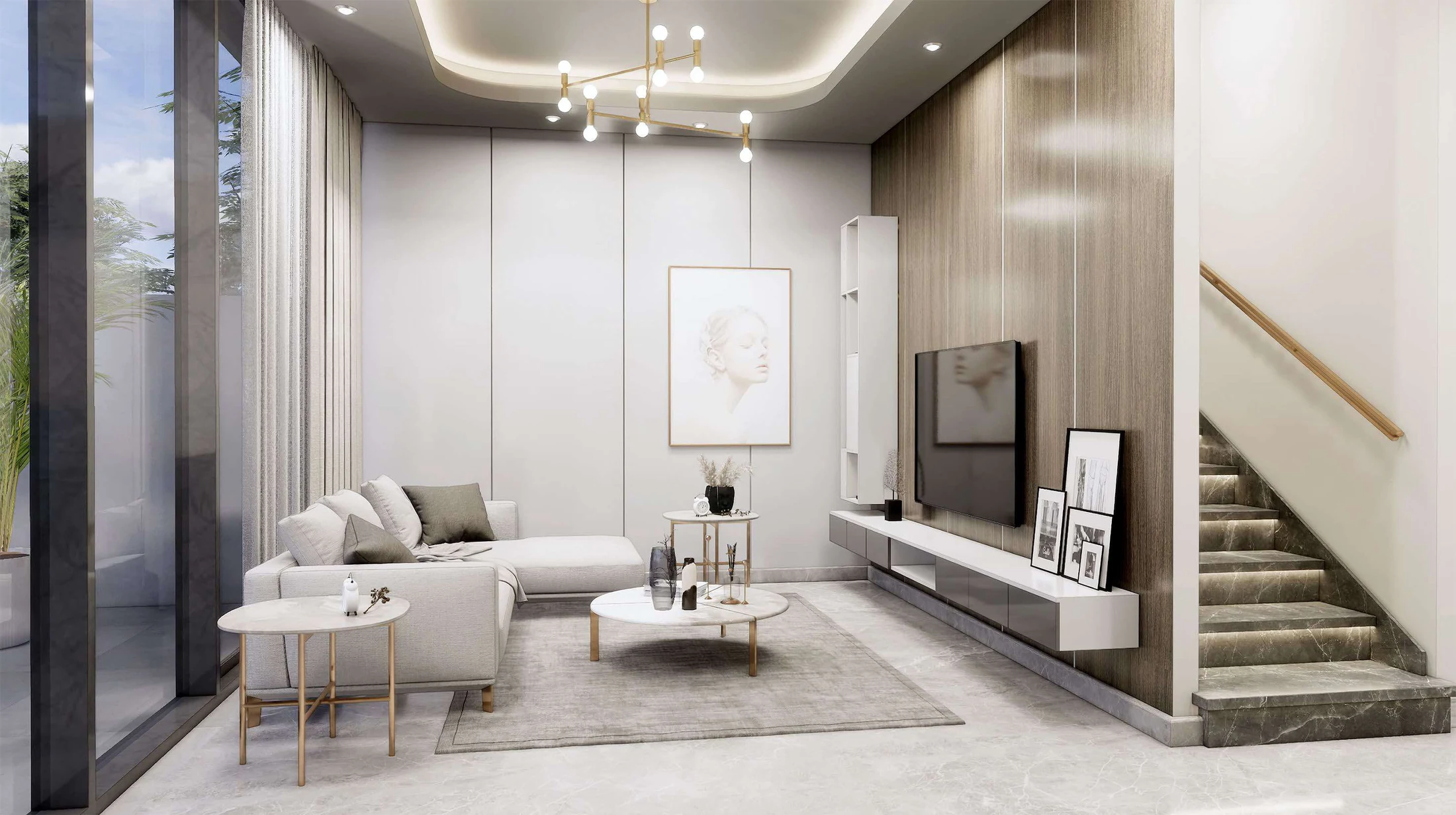 Lucky Royale Residence sky villa living