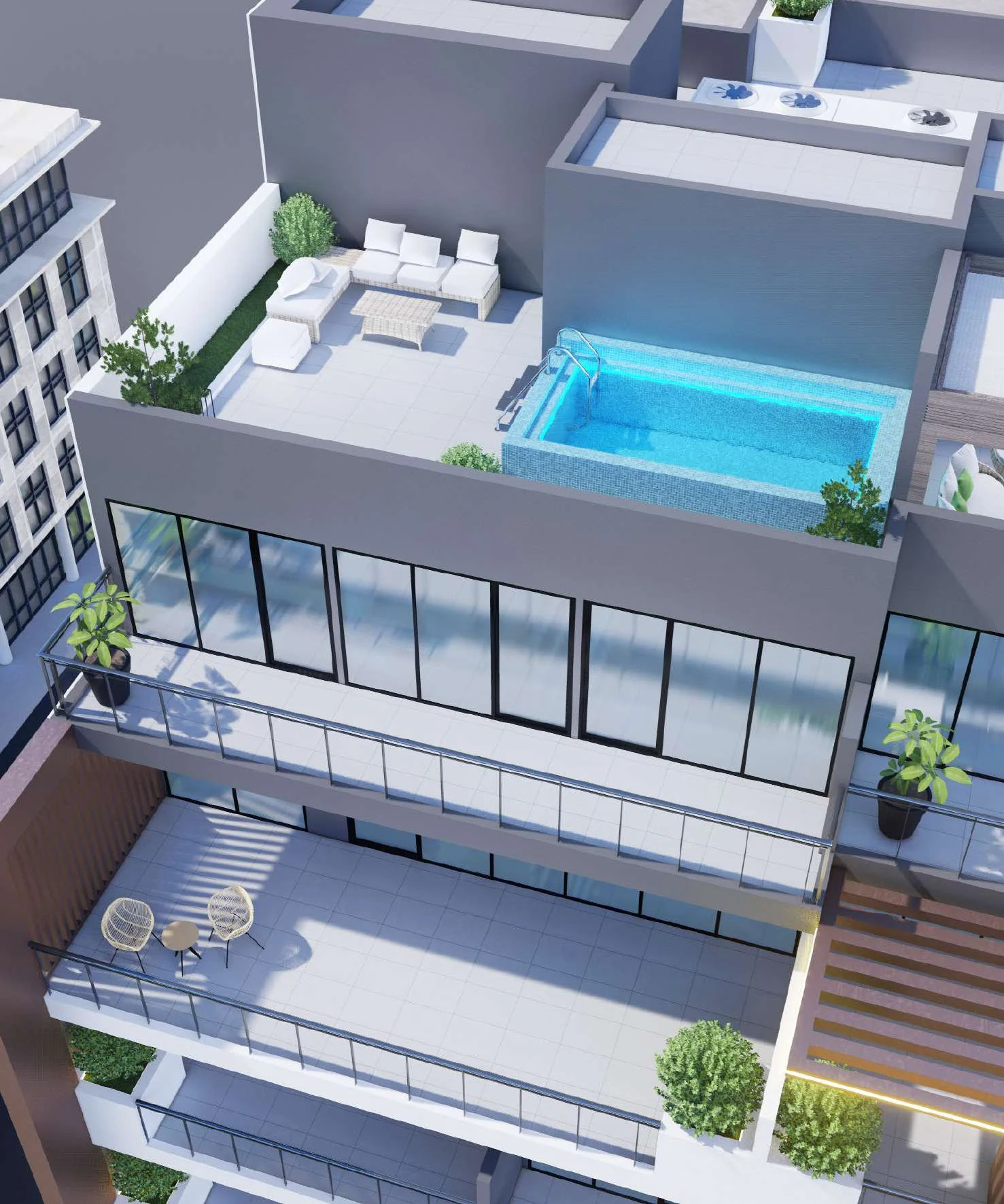 Lucky Royale Residence roof pool