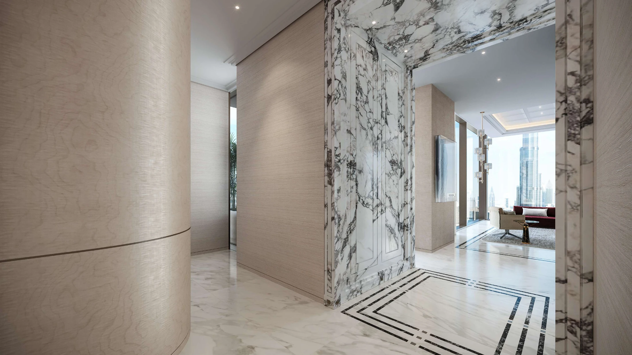 Waldorf Astoria Residences Dubai Business Bay — Interior circulation