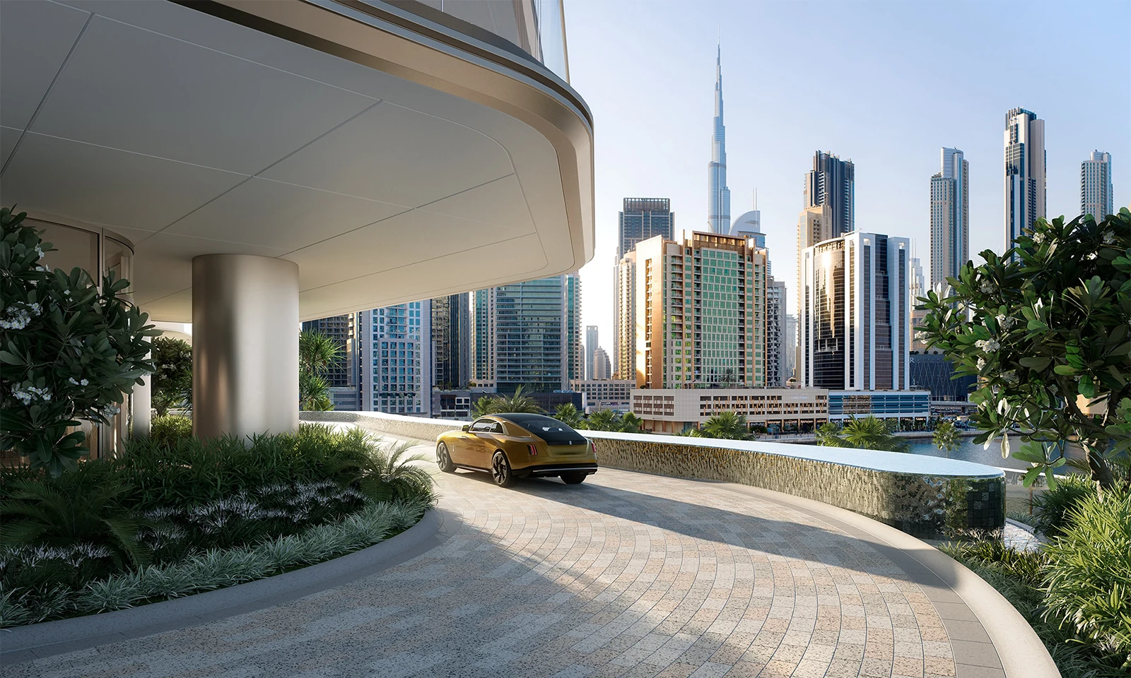 Regent Residences Dubai – Sankari Place — Arrival beside the waterfront