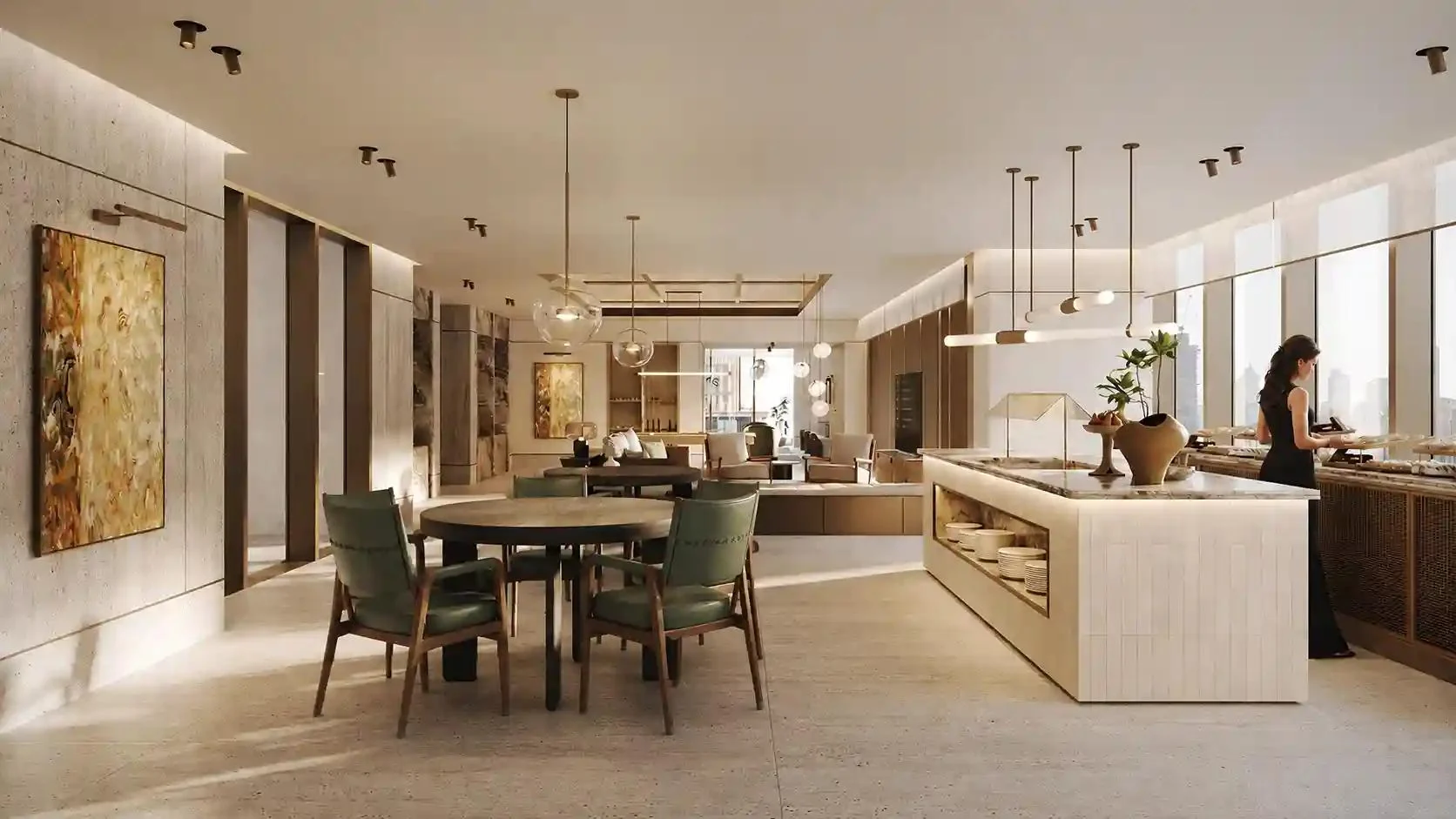 Residents’ lounge at Avenue Park Towers II