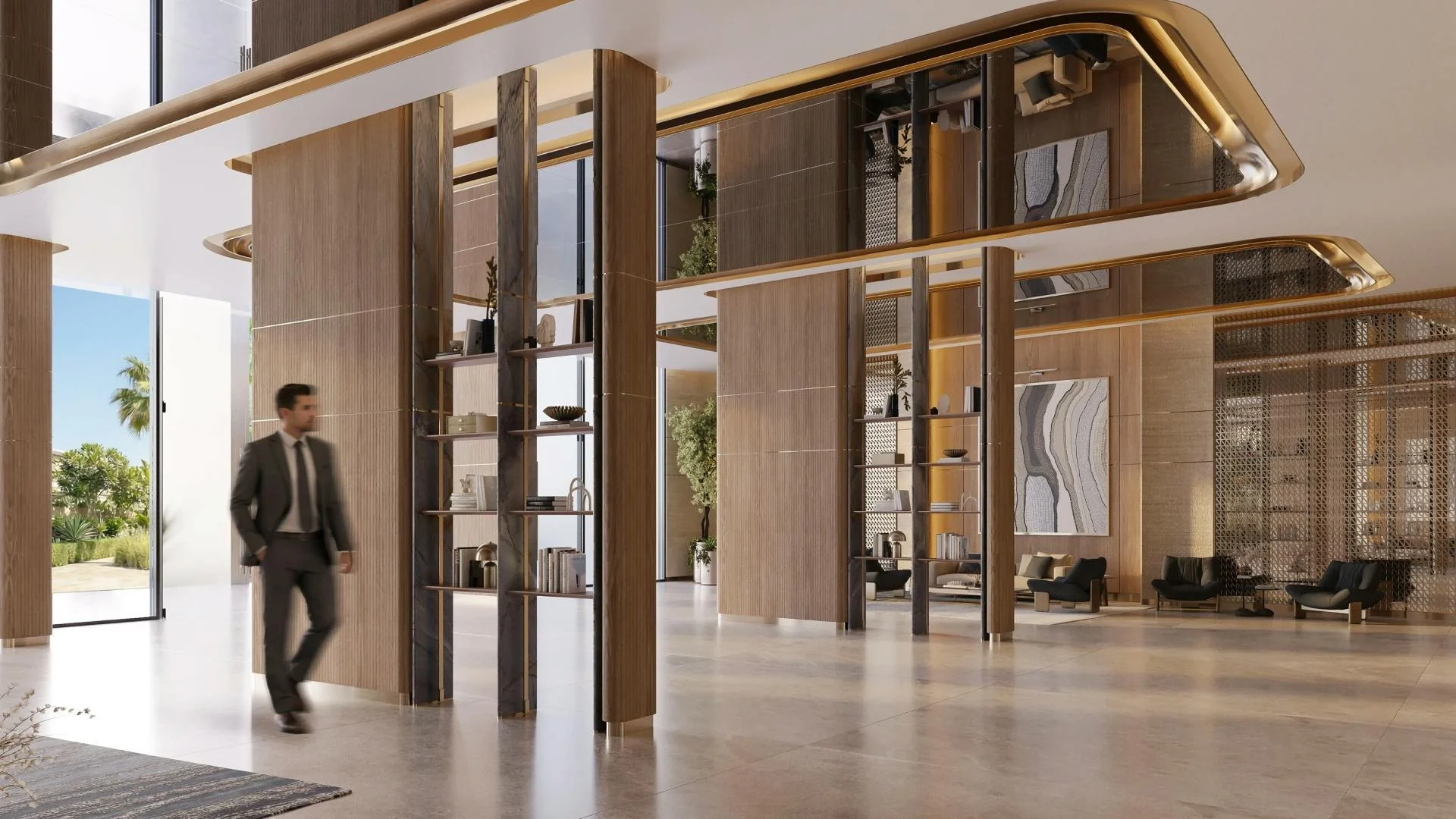 Binghatti Wraith — lobby rendering