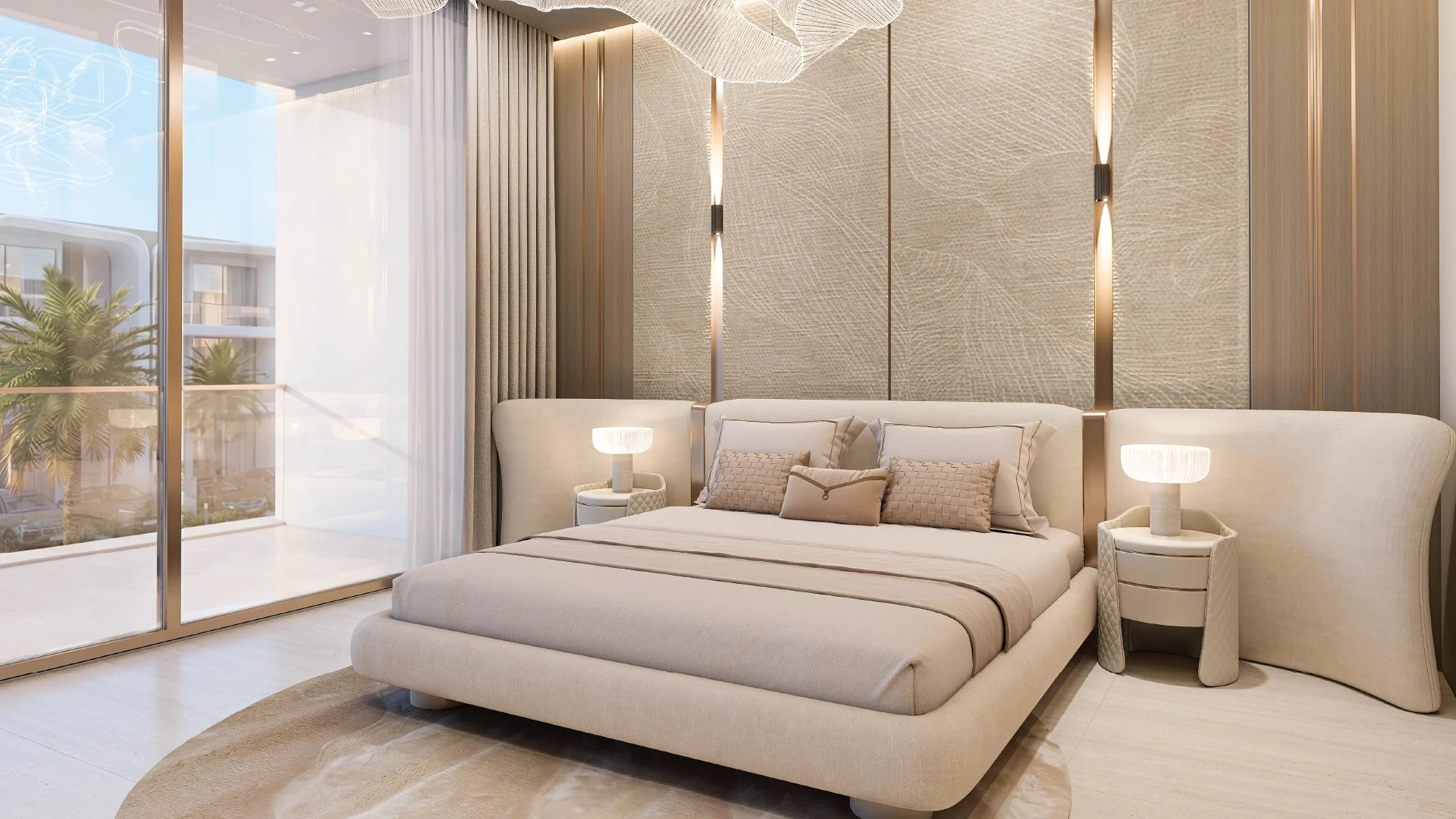 Bedroom at Greenz by Danube — architectural rendering