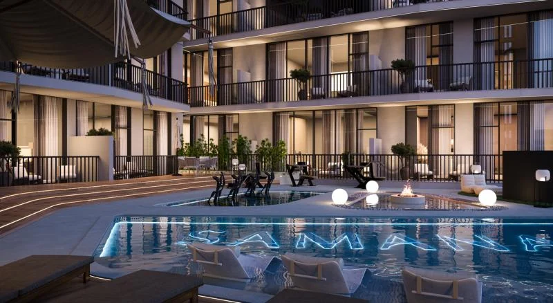 Shared swimming pool at SAMANA Greenfield