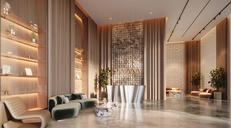 Lobby interior at SAMANA Greenfield