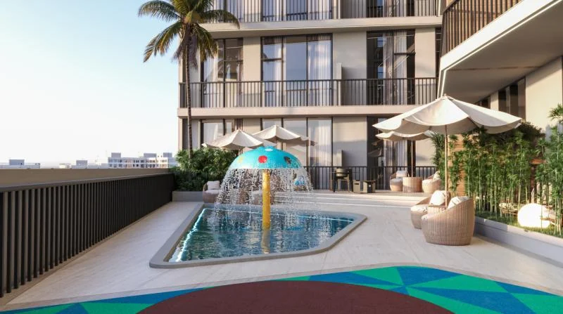 Children’s outdoor pool area at SAMANA Greenfield 2