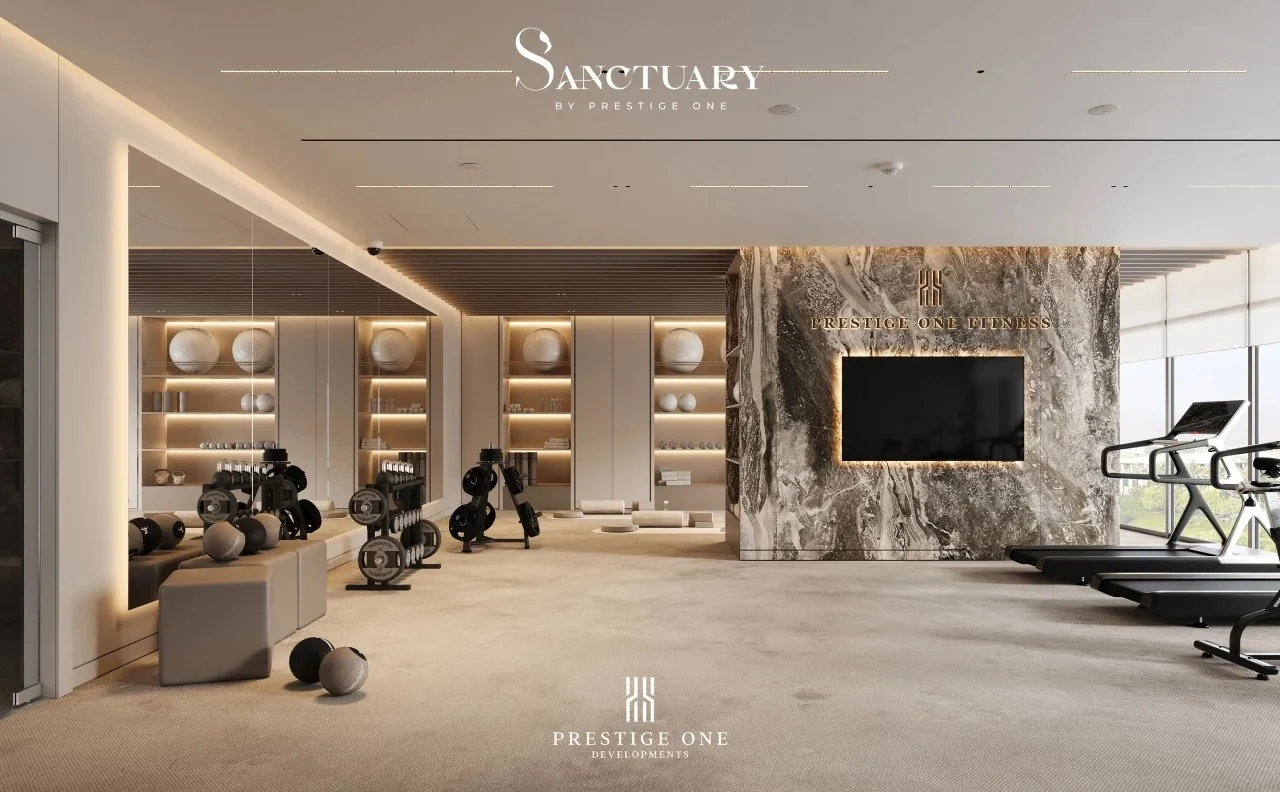 Fitness area displayed for Sanctuary Hive — architectural rendering