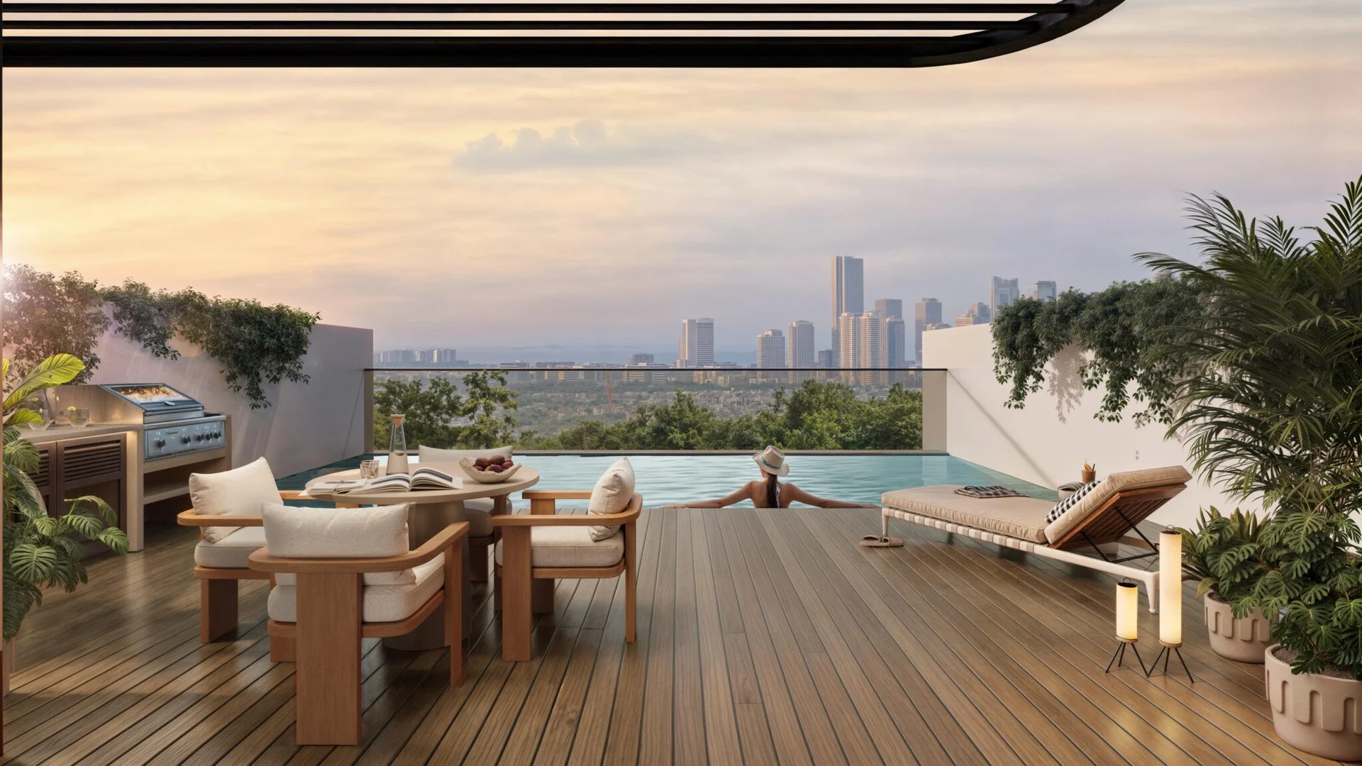 Rooftop terrace and plunge pool at SOL TERRA CASA