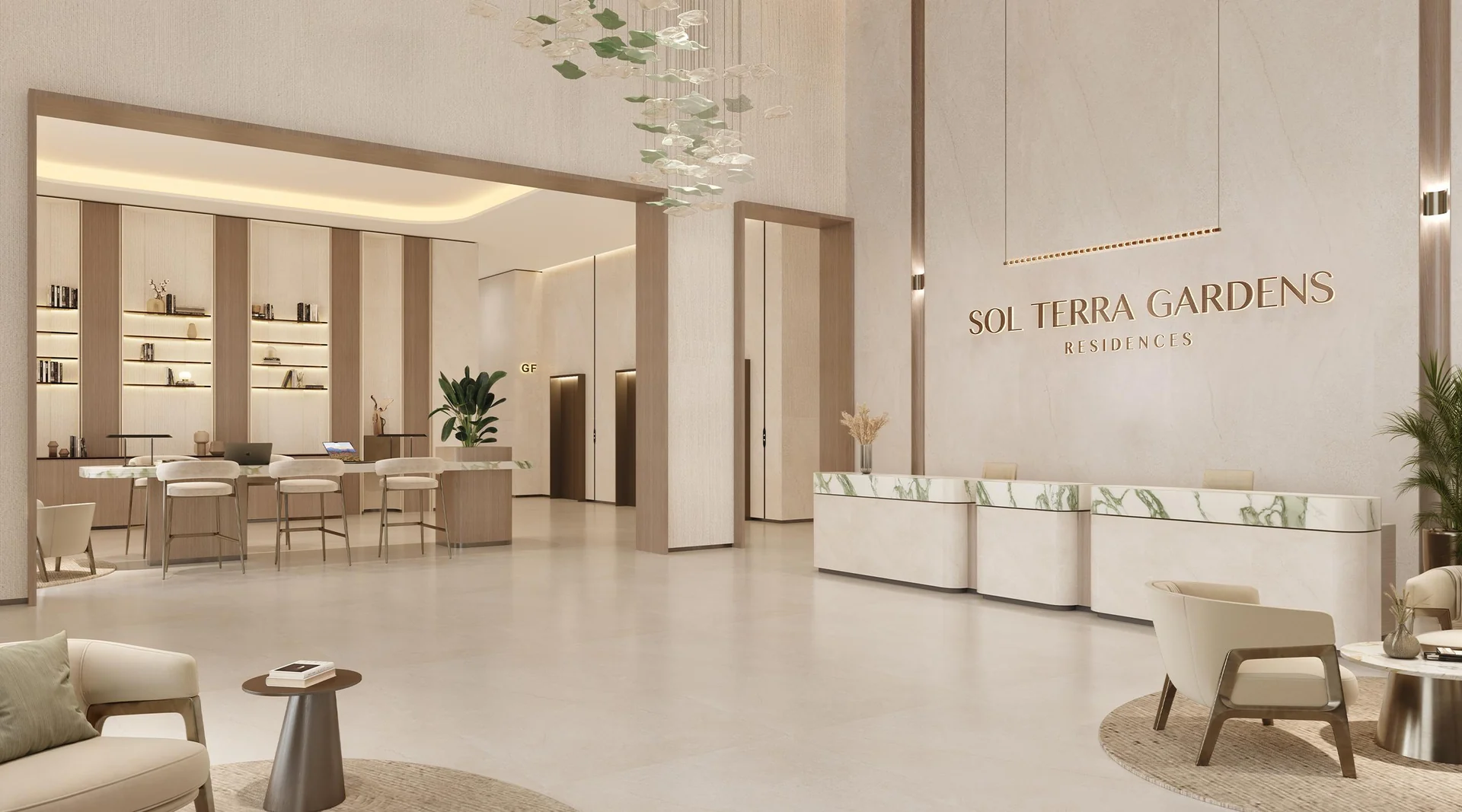 Reception lobby at SOL TERRA GARDENS